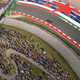 n this aerial view, fans watch the action during the third practice session at the Circuit of The Americas in Austin, Texas, on October 23, 2021, ahead of the Formula One United States Grand Prix.